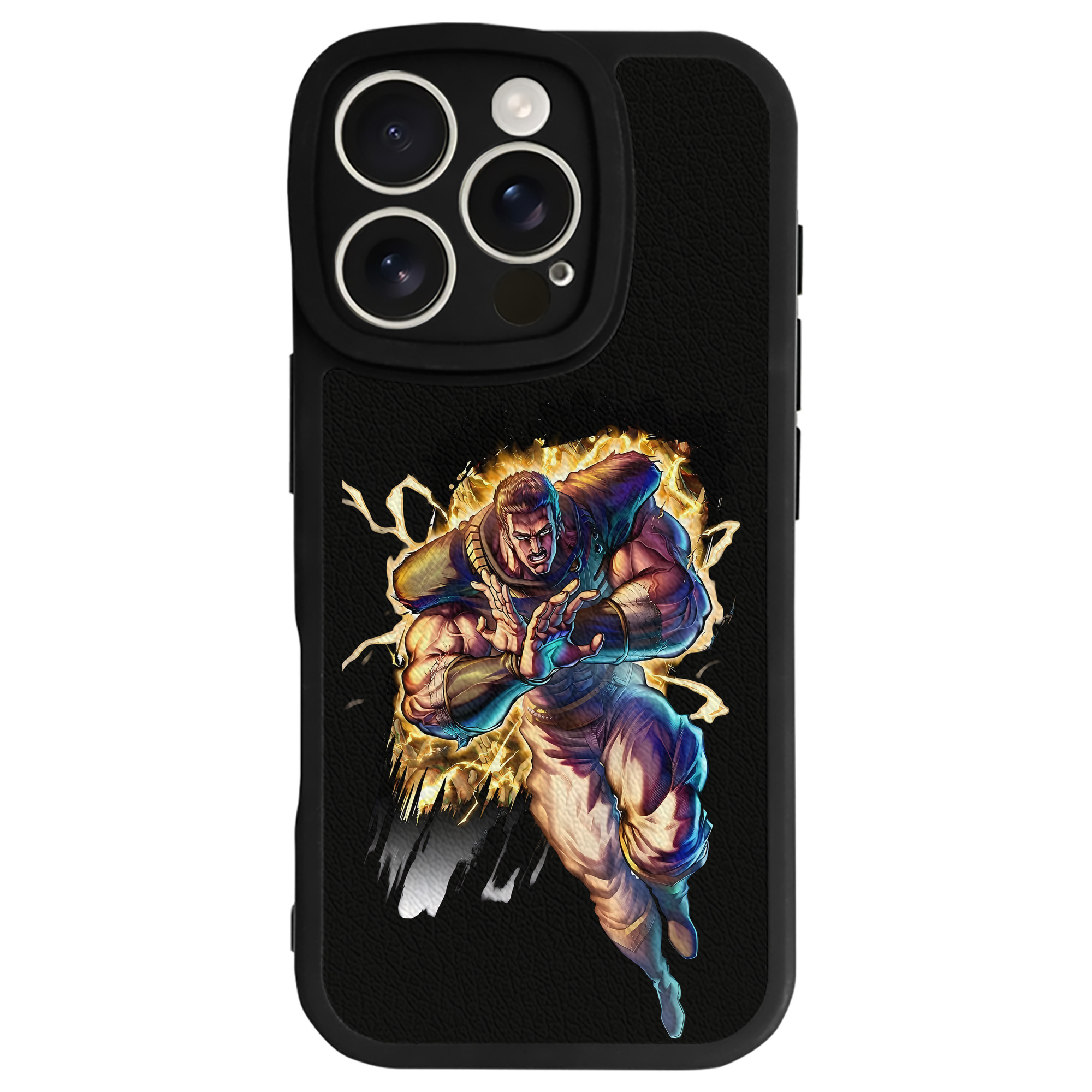 （画像用） 北斗の拳 Fist of the North Star 【iPhone 16シリーズ対応】シリコンスマホケース（レザー調） 材質：シリコン